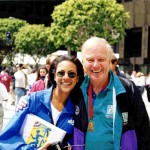 Autumn Burke and Former Mayor Richard Riordan