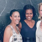 Autumn Burke with Michelle Obama and Producer and former CEO of the Brigitte and Bobby Sherman Children's Foundation